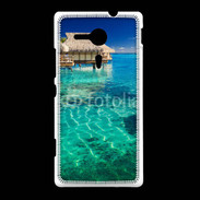 Coque Sony Xpéria SP Bungalow sur l'eau des tropiques