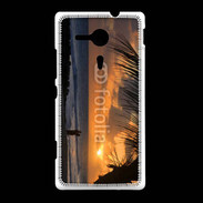 Coque Sony Xpéria SP Couple romantique sur la plage