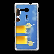 Coque Sony Xpéria SP Jus d'orange sur la plage