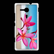 Coque Sony Xpéria SP Fleurs à la plage