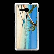 Coque Sony Xpéria SP Palmier sur la plage tropicale