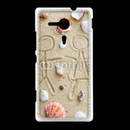 Coque Sony Xpéria SP Toi et moi sur la plage