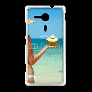 Coque Sony Xpéria SP Cocktail noix de coco sur la plage 5