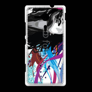 Coque Sony Xpéria SP Graffiti style femme