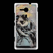 Coque Sony Xpéria SP Kiss graffiti