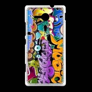 Coque Sony Xpéria SP Graffiti seamless background. Hip-hop art