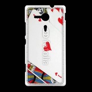Coque Sony Xpéria SP As de coeur