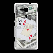 Coque Sony Xpéria SP Paire d'as au poker 2