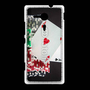 Coque Sony Xpéria SP Paire d'as au poker 6