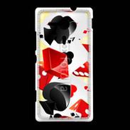 Coque Sony Xpéria SP Carte et dés en folie