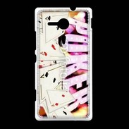 Coque Sony Xpéria SP Poker and fire 1