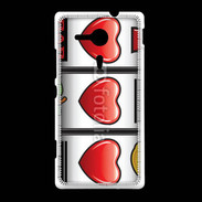 Coque Sony Xpéria SP Triple coeur machine à sous