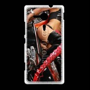 Coque Sony Xpéria SP Moto sexy 4