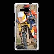 Coque Sony Xpéria SP Rallie Raid en moto
