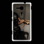 Coque Sony Xpéria SP Femme sexy moto 3