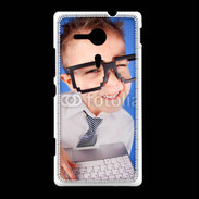 Coque Sony Xpéria SP jeune Geek avec clavier