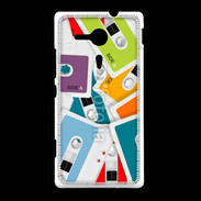 Coque Sony Xpéria SP Cassette audio couleur 1