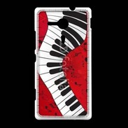 Coque Sony Xpéria SP Abstract piano 2