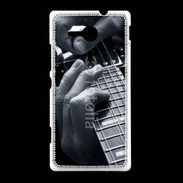 Coque Sony Xpéria SP Musicien de blues à la guitare