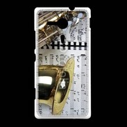 Coque Sony Xpéria SP Saxophone et partitions 15