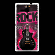 Coque Sony Xpéria SP Festival de rock rose