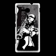 Coque Sony Xpéria SP Saxophoniste en dessin 66