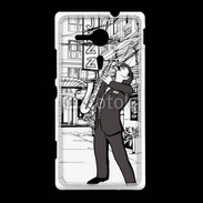 Coque Sony Xpéria SP La vie en Jazz noir et blanc 55