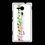 Coque Sony Xpéria SP Portée de notes en couleur 50