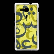 Coque Sony Xpéria SP Paterne de lettres Arabes 150