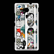 Coque Sony Xpéria SP Skate graffiti