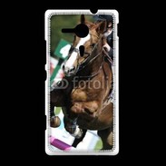 Coque Sony Xpéria SP Saut d'obstacle Equitation