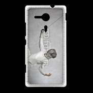 Coque Sony Xpéria SP Escrime noir et blanc