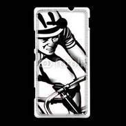 Coque Sony Xpéria SP Dessin de cycliste