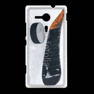 Coque Sony Xpéria SP Crosse et palet de Hockey sur glace
