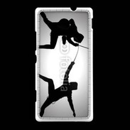 Coque Sony Xpéria SP Silhouette d'escrimeurs