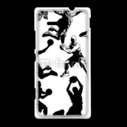 Coque Sony Xpéria SP Silhouette de basketeur