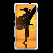 Coque Sony Xpéria SP Silhouette de karatéka