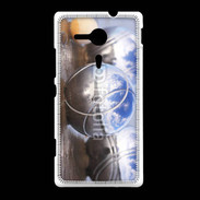 Coque Sony Xpéria SP Boule de pétanque chromée