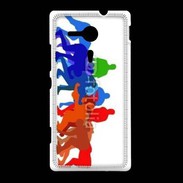 Coque Sony Xpéria SP Illustration mêlée de rugby