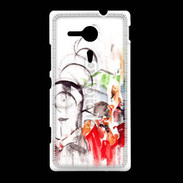 Coque Sony Xpéria SP Illustration de cycliste 2