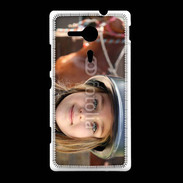 Coque Sony Xpéria SP Petite fille équitation