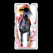 Coque Sony Xpéria SP Equitation en peinture 10