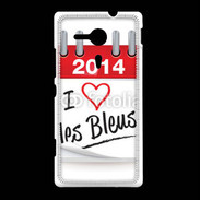 Coque Sony Xpéria SP J'aime les bleus 2014