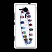 Coque Sony Xpéria SP Rangée de ballon de rugby