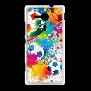 Coque Sony Xpéria SP football en couleurs 800