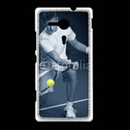 Coque Sony Xpéria SP Tennis en noir et blanc 75