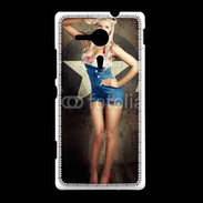 Coque Sony Xpéria SP Femme mode militaire US