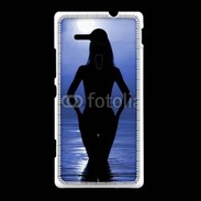 Coque Sony Xpéria SP Silhouette de nuit dans l'eau