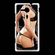 Coque Sony Xpéria SP Lingerie de charme avec cravate