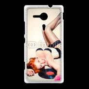 Coque Sony Xpéria SP Pin up musique